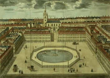 St. Jamess Square, für Stows Survey of London, veröffentlicht 1754